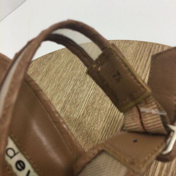 Reed Evins Anthropologie Women Mesh Leather Reptile Open Toe Heels Tan Ivory 7.5 - Picture 11 of 16